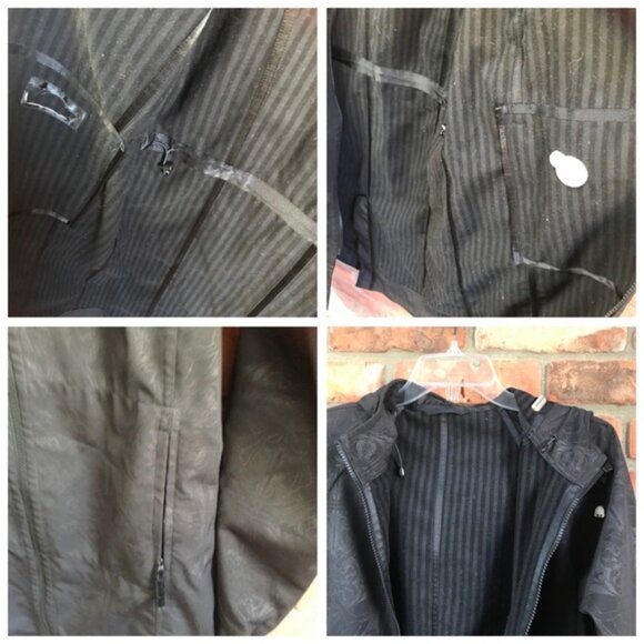 Lululemon RARE Apres Softshell Print Trench Jacket Rain Coat Dancers In The Snow - Picture 11 of 16